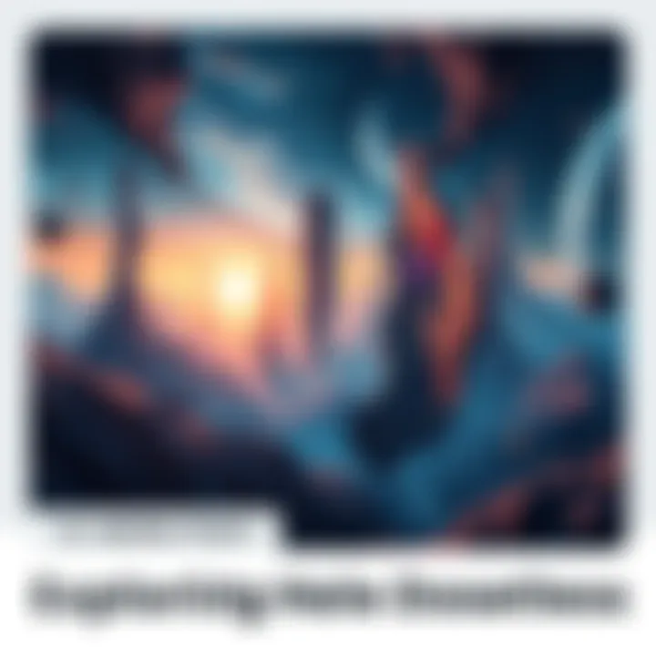 A surreal landscape representing the intertwining of mind and reality, with abstract forms symbolizing consciousness and perception.