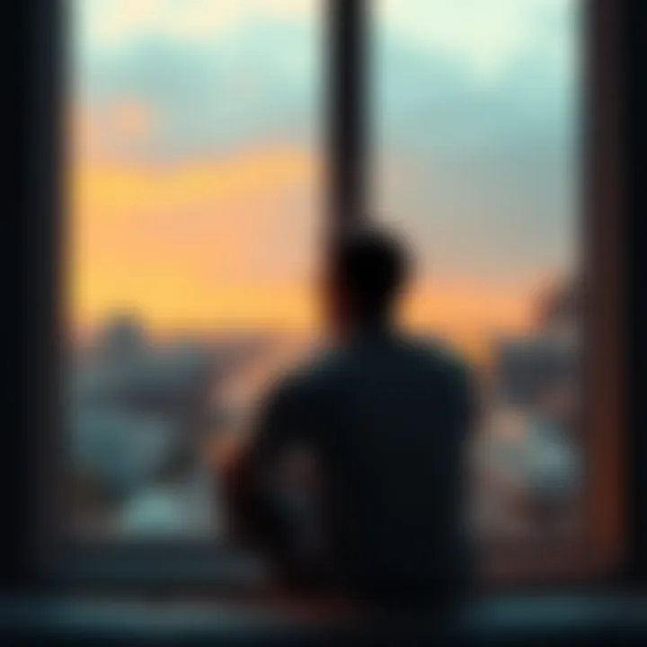 A person sitting by a window, deep in thought, gazing outside as they ponder their feelings of control in life.
