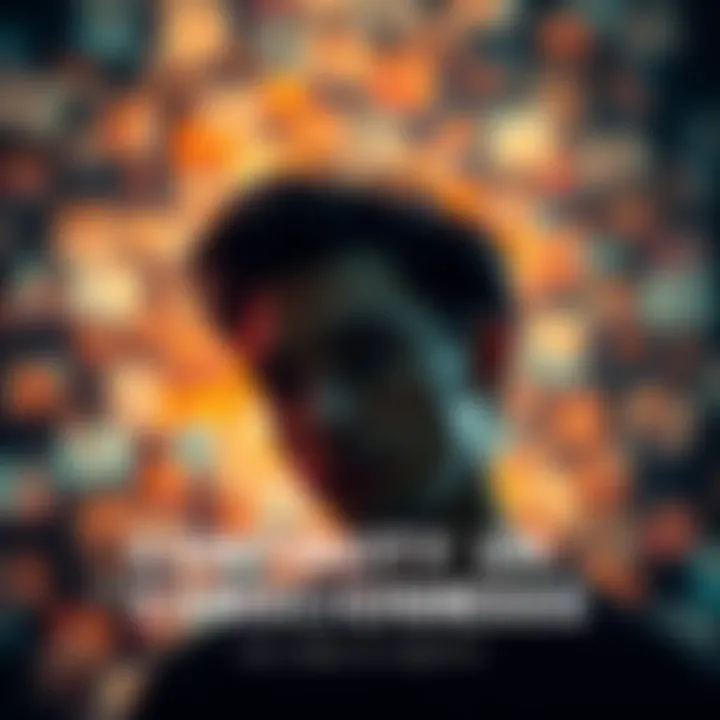 A person deep in thought, with a blurred background representing changing memories, symbolizing the core self's constancy amidst shifts in personality.