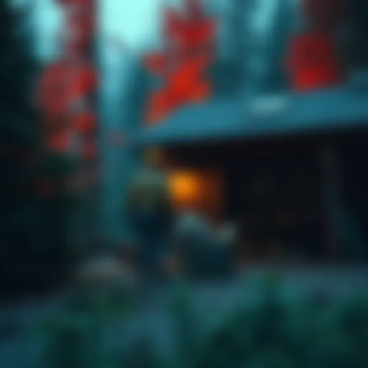 A contractor stands next to a box of old files at a remote ranger station, surrounded by trees and a sense of mystery.