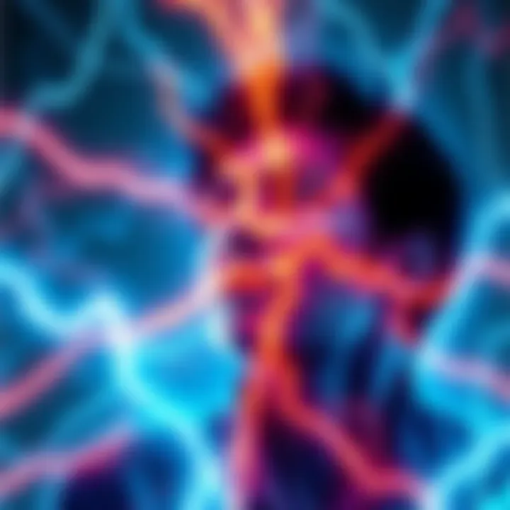 An illustration showing a person surrounded by electrical waves, symbolizing the manipulation of bioelectric fields by military and tech sectors.