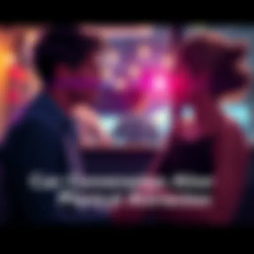 Two people engaged in a deep conversation, showing a shift in their connection and attraction.