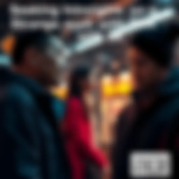 A person engaged in conversation with EWK, showing curiosity and interest