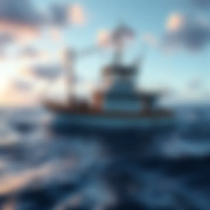 The fishing boat Cornelia Marie sails in open water, symbolizing the crew's journey and fans' desire for updates.