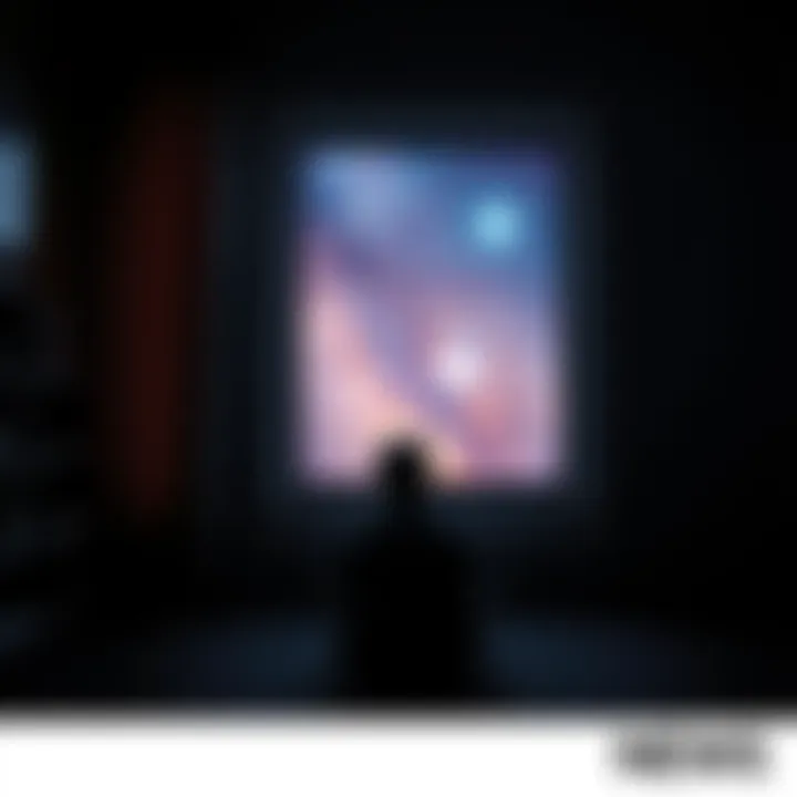 A person sitting in a dark room, reflecting on their emotional pain and connection to the universe, with stars visible through a window, symbolizing hope and healing.