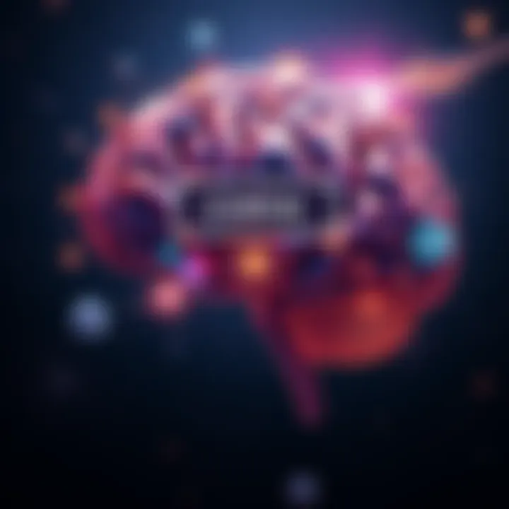Cosmic Brain Concept A visual representation of a brain intertwined with cosmic elements, symbolizing the connection between consciousness and the universe.