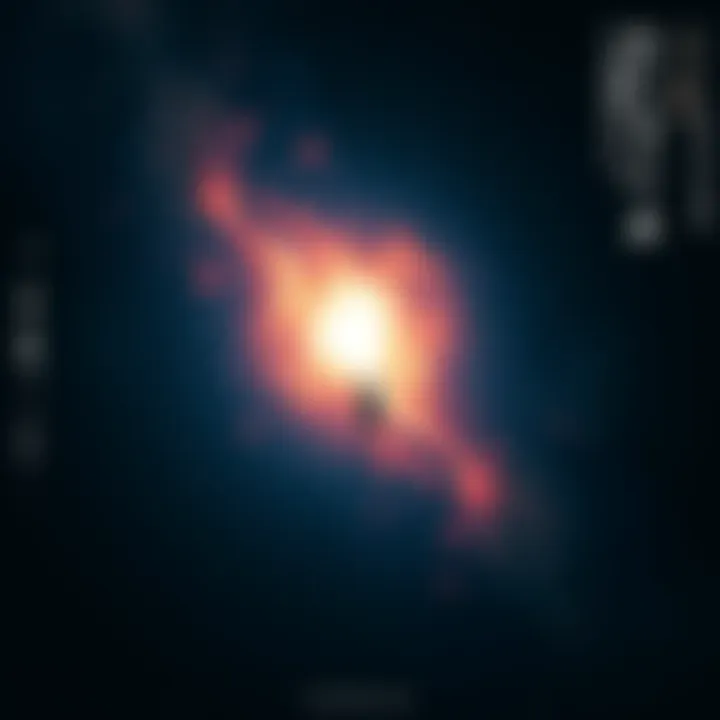 A figure floats through dark space surrounded by stars, experiencing a haunting voice while facing an ominous presence representing death.