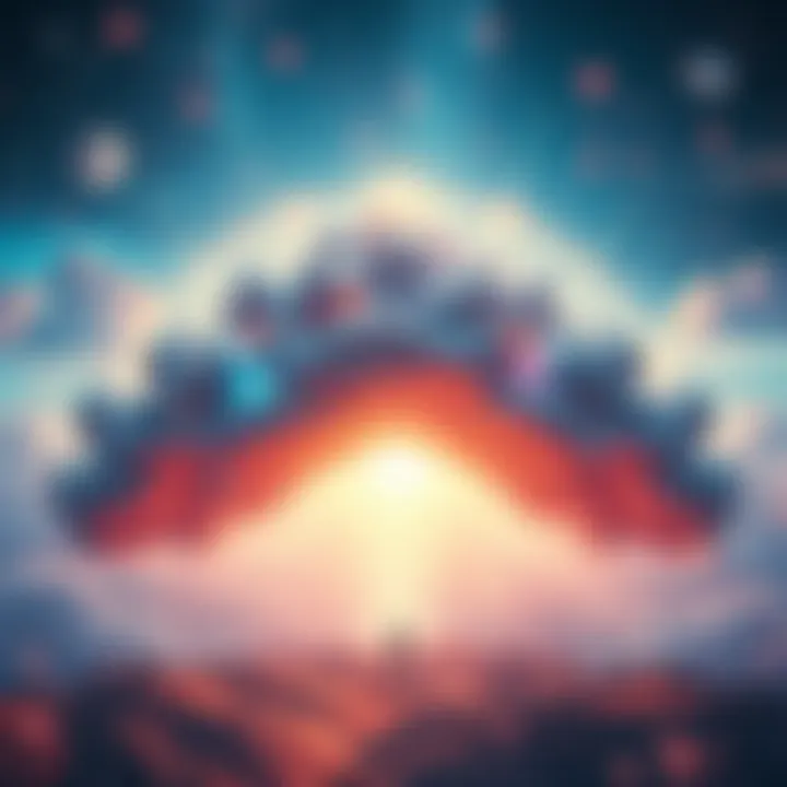 An ethereal representation of shifting concepts, depicting a blend of dreamlike landscapes and digital interfaces to symbolize the merging of reality and imagination.