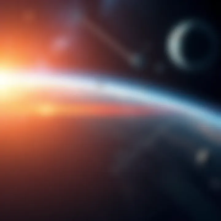 A graphic showing the vast universe with stars and planets, highlighting the potential for alien life and civilizations existing throughout time.