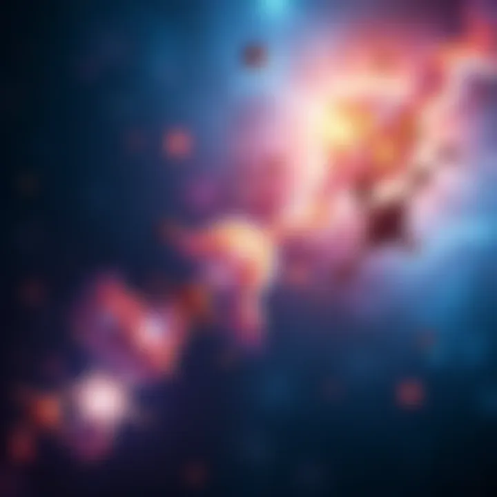 A vast universe filled with stars and galaxies, representing the connection between God and scientific theories of existence.