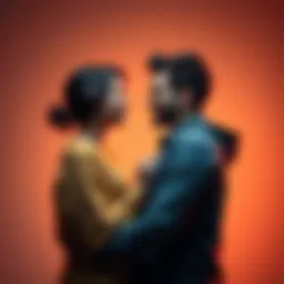 A couple standing close together, smiling and looking into each other's eyes, representing physical compatibility and connection in a romantic relationship.