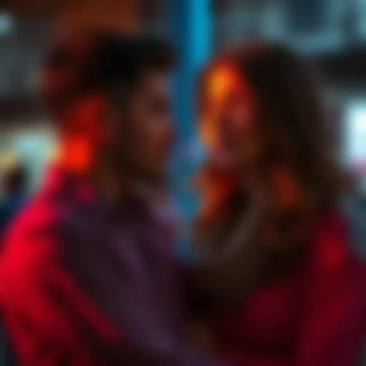 A couple talking about their feelings on beauty standards and attraction, showcasing emotions of struggle and connection.