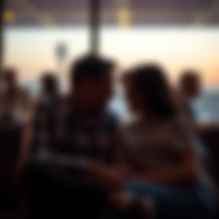 A couple sitting together, sharing their feelings about dating experiences with Pisces men, surrounded by thoughtful expressions.