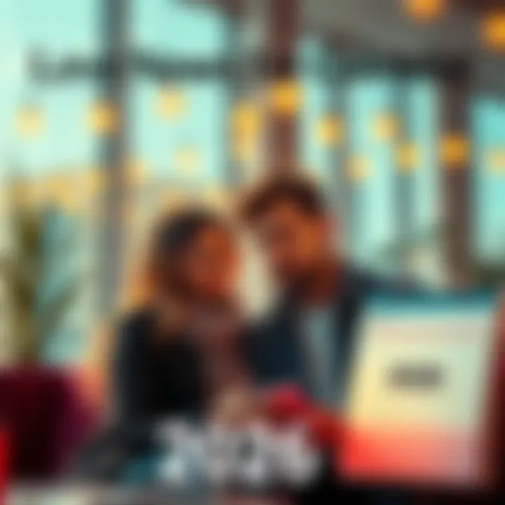 A couple sharing ideas about their love and careers while looking at a calendar for 2026.