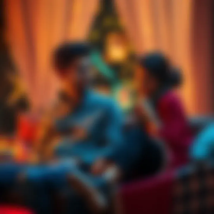 Couple Discussing Marriage Options A couple sharing thoughts on love and arranged marriage options, sitting together thoughtfully in a cozy setting.