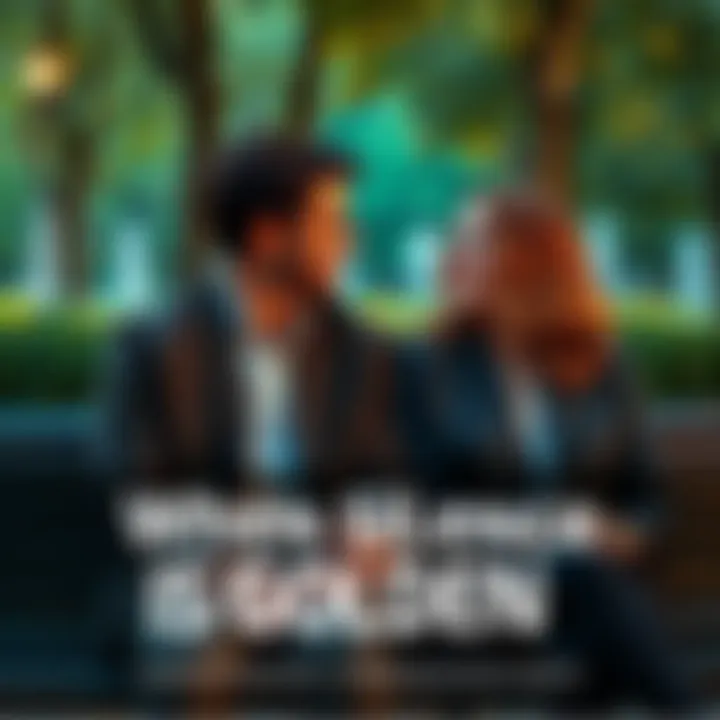 A couple sitting on a park bench, looking content while enjoying a quiet moment together, symbolizing the importance of silence in relationships.