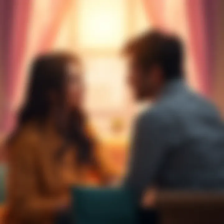 A couple sitting together, sharing stories about their married life and experiences with 7H suns