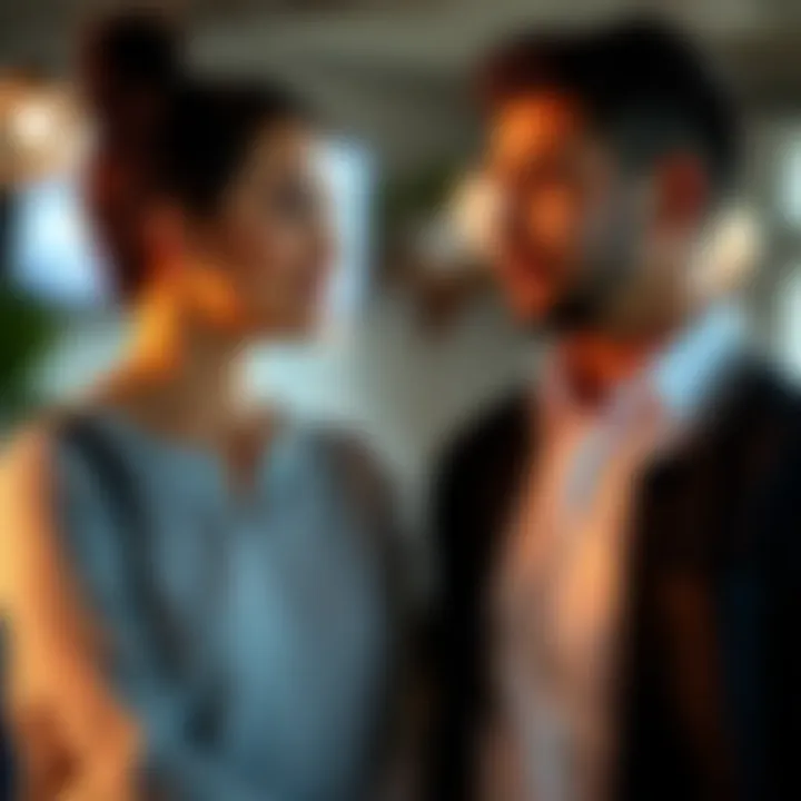 A couple in their late thirties engaged in a conversation about marriage and relationships, showing expressions of contemplation and understanding.