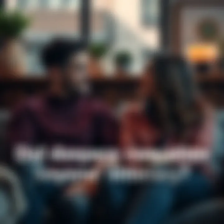 A couple sitting together in a cozy setting, engaged in a deep conversation, showing connection and respect.