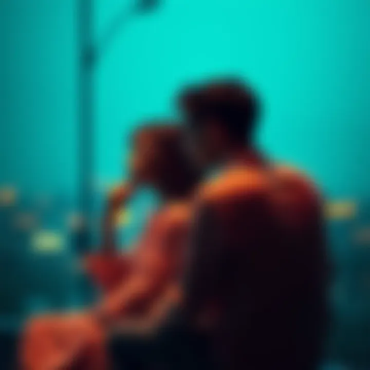 A couple sitting apart, looking thoughtful and contemplative, representing emotional distance and reflection on relationships during a separation.