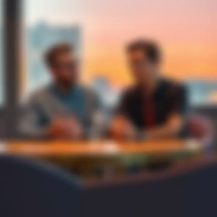 A couple sitting at a table, engaged in a serious discussion about their relationship challenges, showing mixed emotions.