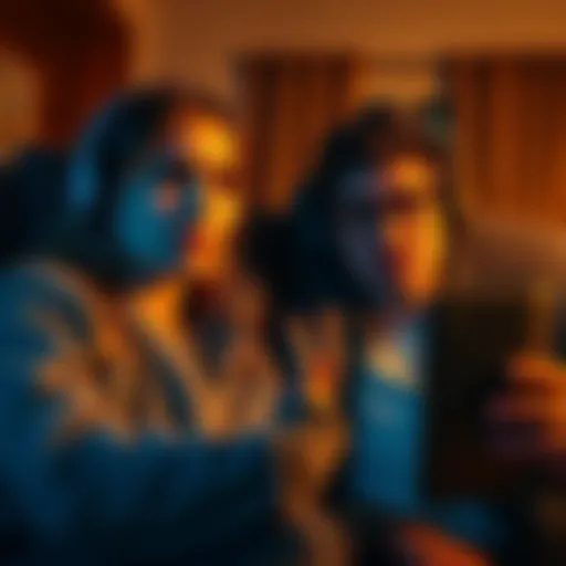 A woman looks worried while speaking on a video call with her boyfriend, who appears thoughtful and slightly distressed. They are discussing his recurring sexual dreams about other women during their long-distance relationship.