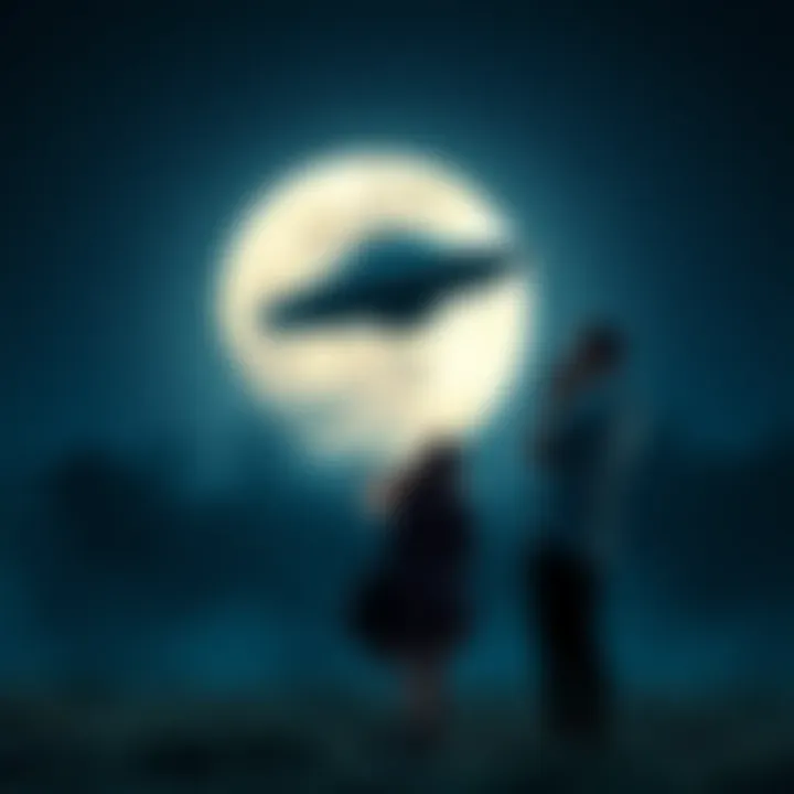 A couple captures a strange object flying past the full moon in Wiltshire, raising UFO questions among locals.