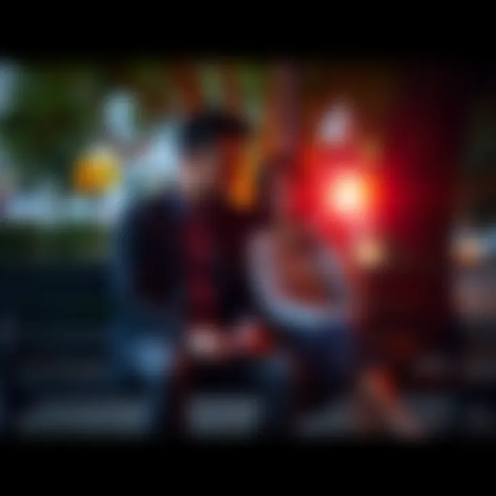 A couple sitting on a park bench looking distressed and deep in thought, symbolizing emotional turmoil in their relationship.
