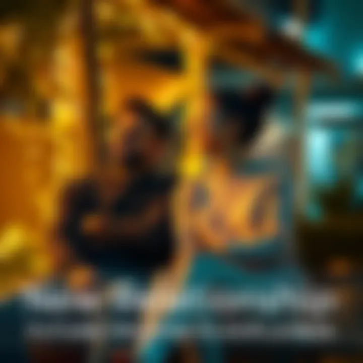 A couple sitting together, smiling and enjoying each other's company, symbolizing the vibe of a new relationship