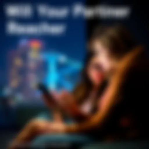 A person sitting with a phone, looking hopeful and waiting for a message from their partner.