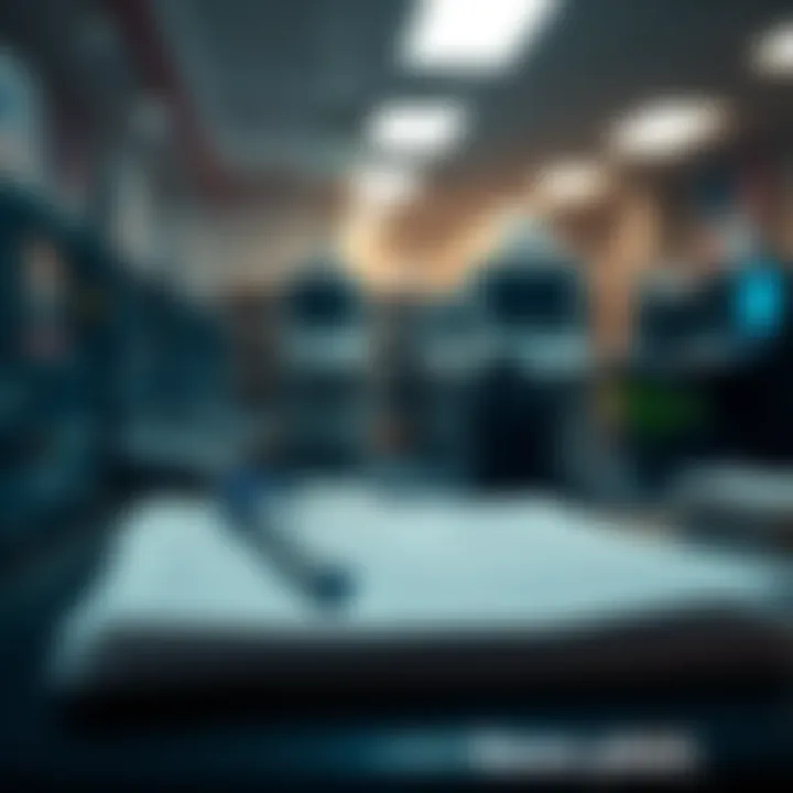 Court documents revealing security issues in Dominion Voting Systems with election equipment in the background