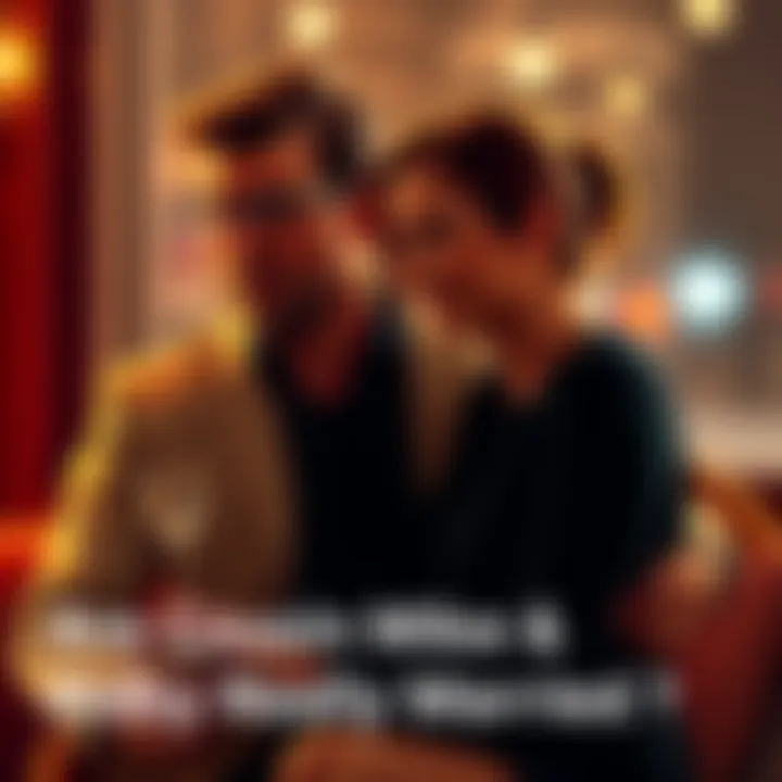 A candid moment between Cousin Mike and Ruby Mahoney suggesting a romantic connection