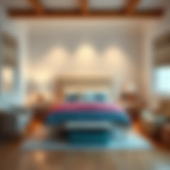 A well-arranged bedroom with a bed, side tables, and a comfortable chair, creating a peaceful atmosphere