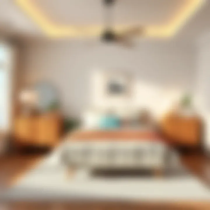 A well-organized bedroom featuring two dressers, creating a comfortable and stylish space with a bed and decorative elements.