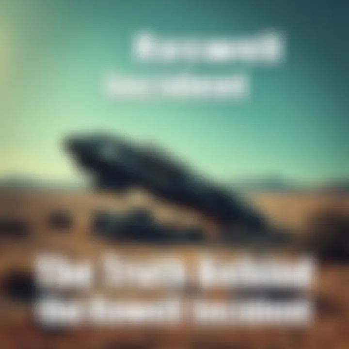 A crashed craft sitting in a desert landscape, symbolizing the Roswell incident and its connections to Soviet technology.
