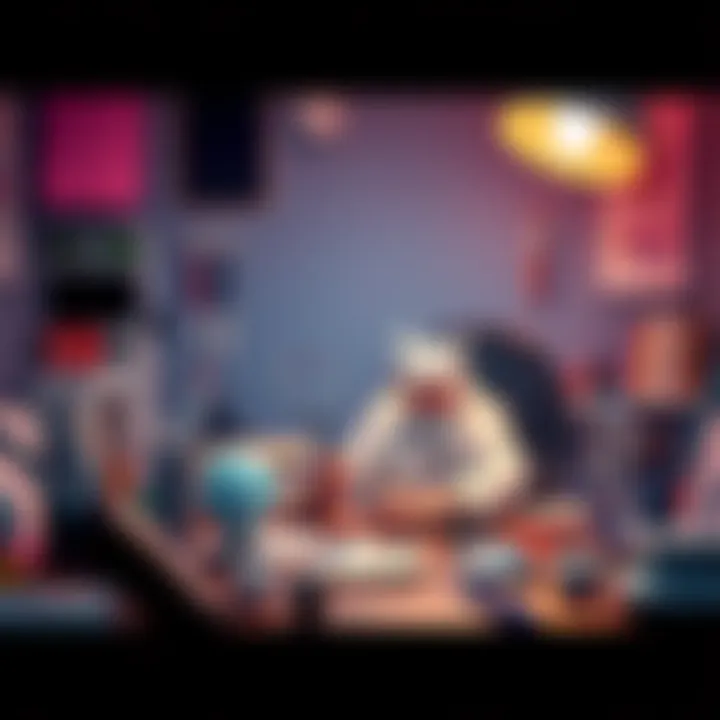 Creative Doctor Innovations A doctor brainstorming creative ideas for healthcare solutions, surrounded by medical tools and inspiration notes.