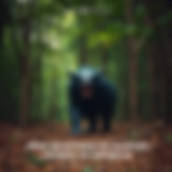 Footage shows an unusual creature in a wooded area in Georgia.