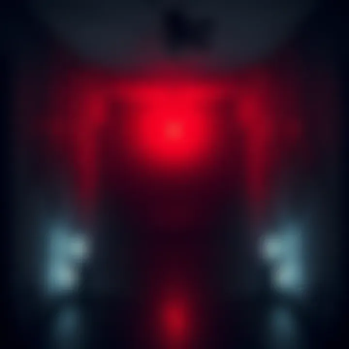 A dimly lit room filled with unsettling shadows, hinting at hidden mysteries and eerie stories