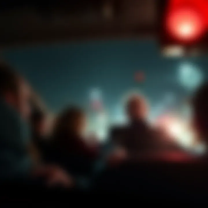A group of friends in a car looks scared as an older man with a creepy grin stands beside their vehicle at a red light, unsettling music playing in the background.