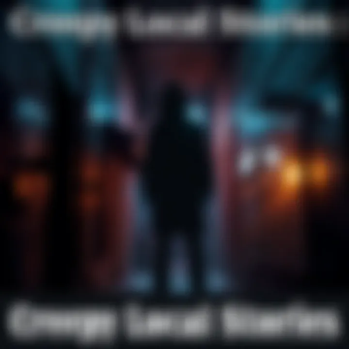 Creepy Local Stories A shadowy figure stands in a dimly lit alley, hinting at a chilling tale from the Bronx.