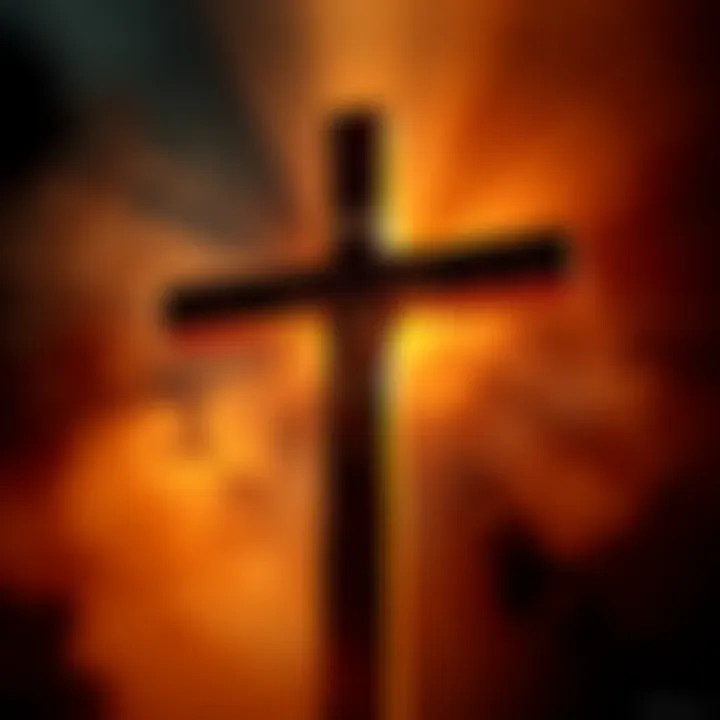 A wooden cross surrounded by light, representing the message of kindness and compassion associated with Christ's teachings.