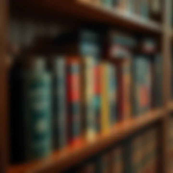 A collection of various books by Crowley on a wooden shelf, highlighting lesser-known titles