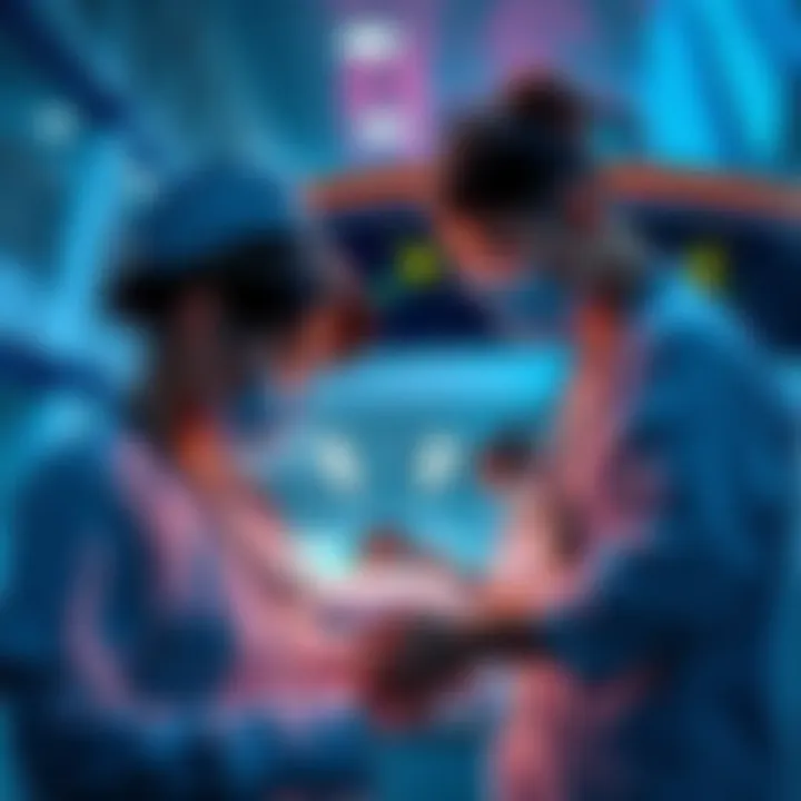 Cruise Ship and Medical Staff A cruise ship with medical staff attending to a sick passenger, showing concern about spreading hantavirus.