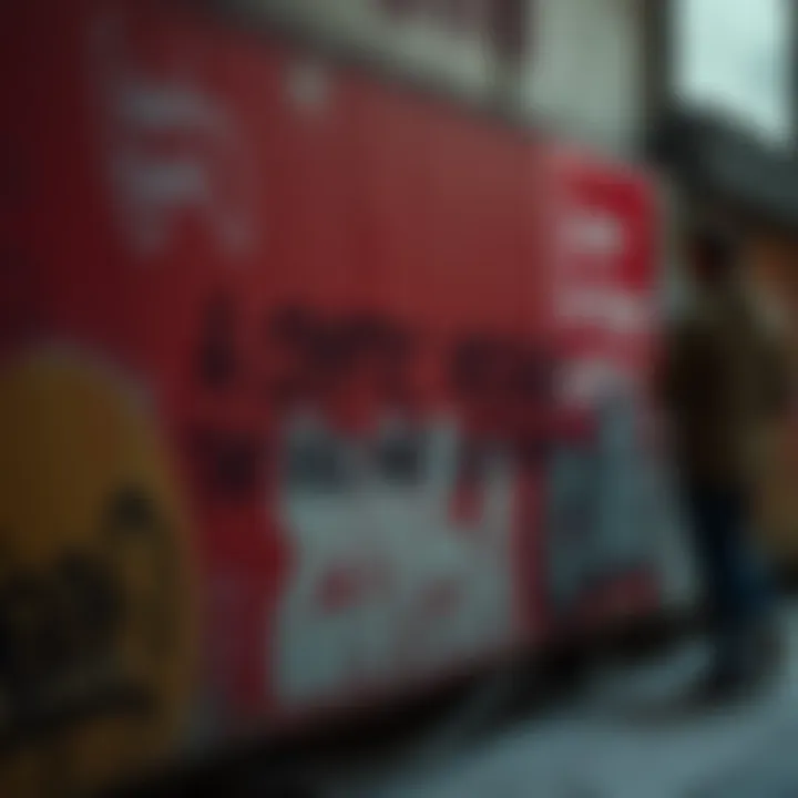 Cryptic Message on a Wall A close-up of a mysterious statement written on a wall, surrounded by graffiti, capturing the attention of passersby.