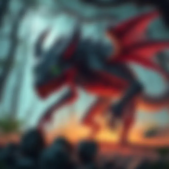 Cryptid Art Illustration Artistic drawing of a cryptid creature in a mystical forest setting, showcasing creativity and unique styles by different artists.