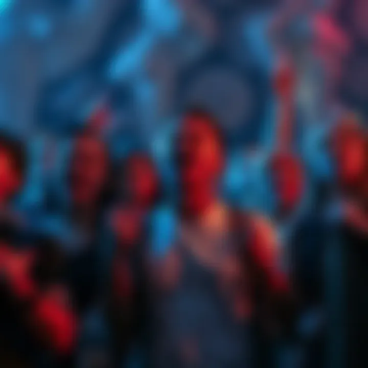 Group of Crystal Castle fans showing signs of anger and disappointment at a gathering