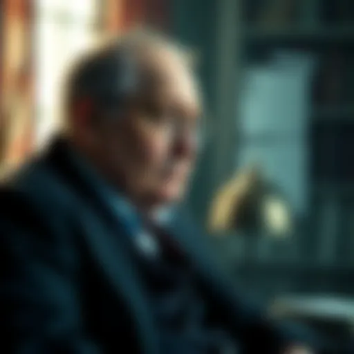 A thoughtful portrait of CS Lewis, reflecting on the nature of Christ's claims in a serene study setting.