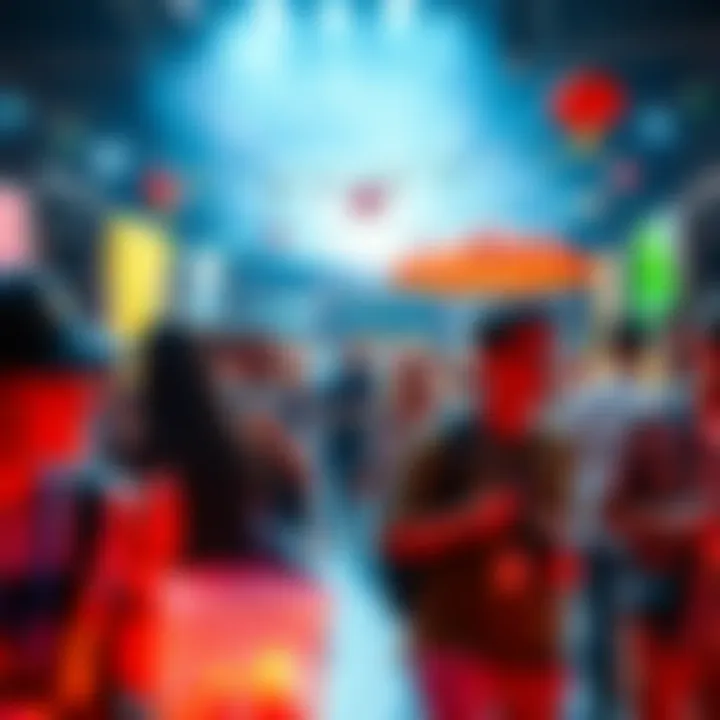 A diverse group of people participating in cultural events, showing different vibes and trends in modern society.