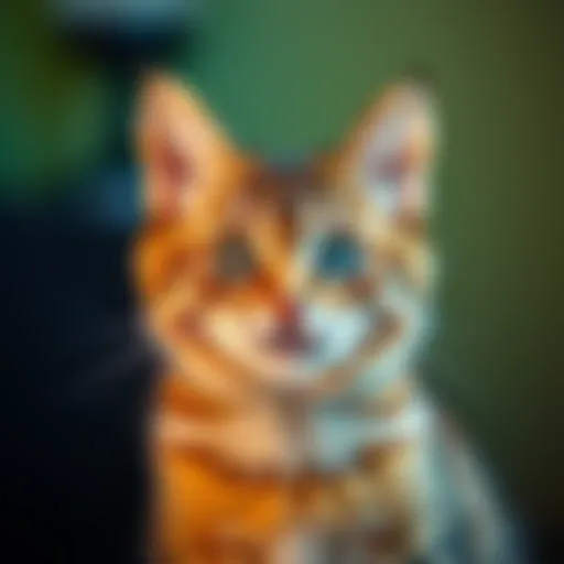 Curious cat looking at camera A playful cat with bright eyes and fur, staring at the camera, inviting viewers to guess its name.