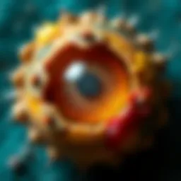 Curious Object A close-up of a peculiar object that sparks curiosity, with different textures and colors that invite speculation.
